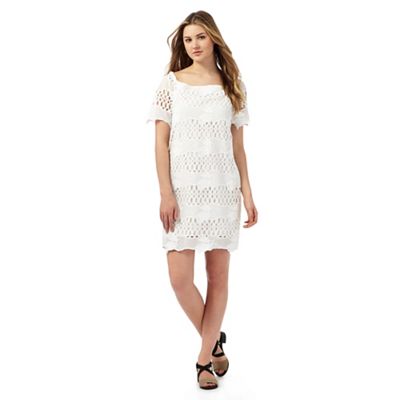 Preen/EDITION White lace tunic dress